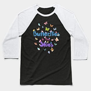 Butterflies Baseball T-Shirt